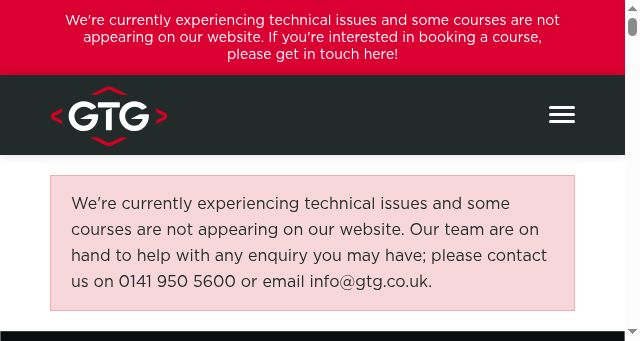 Screenshot of gtg.co.uk