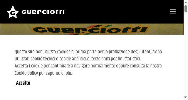 Screenshot of guerciotti.it