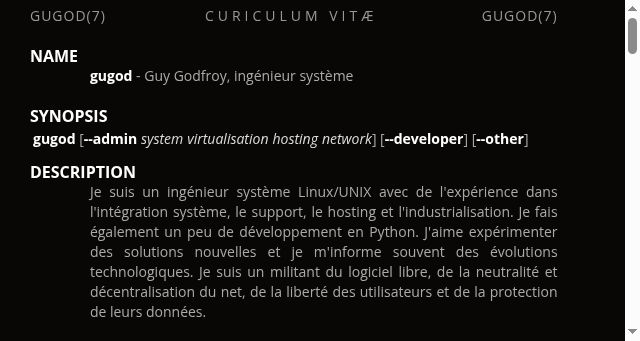Screenshot of gugod.fr