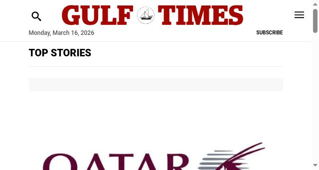 Screenshot of gulf-times.com