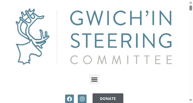 Screenshot of gwichinsteering.org