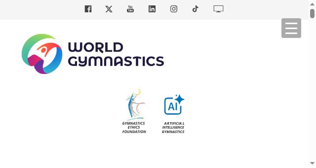 Screenshot of gymnastics.sport