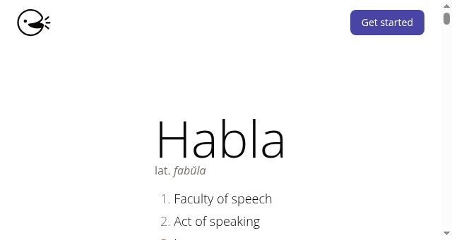 Screenshot of habla.news