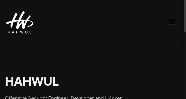 Screenshot of hahwul.com