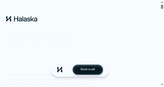 Screenshot of halaskastudio.com