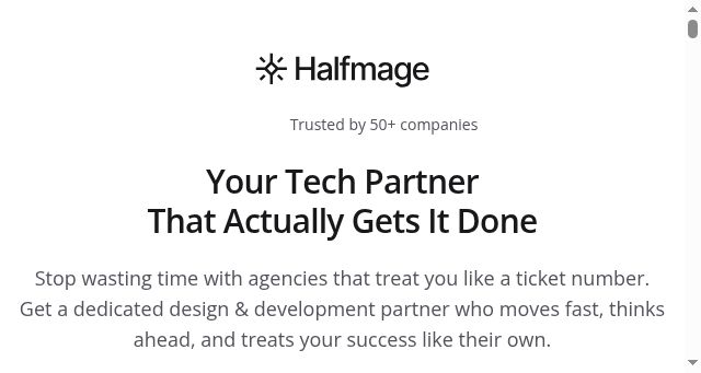 Screenshot of halfmage.com