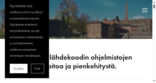Screenshot of haltu.fi