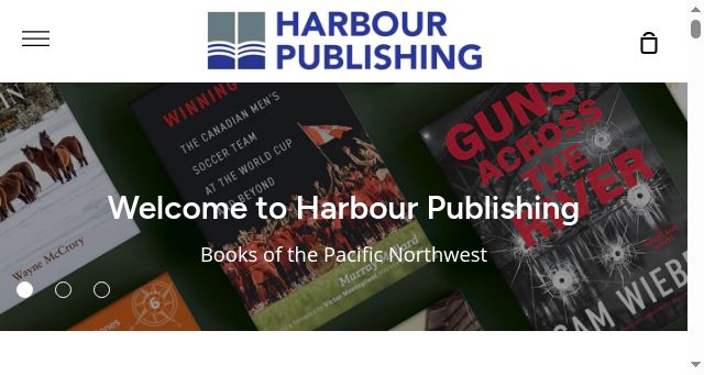 Screenshot of harbourpublishing.com