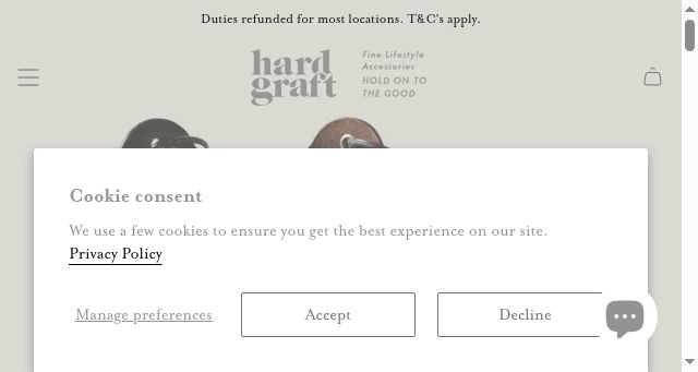 Screenshot of hardgraft.com