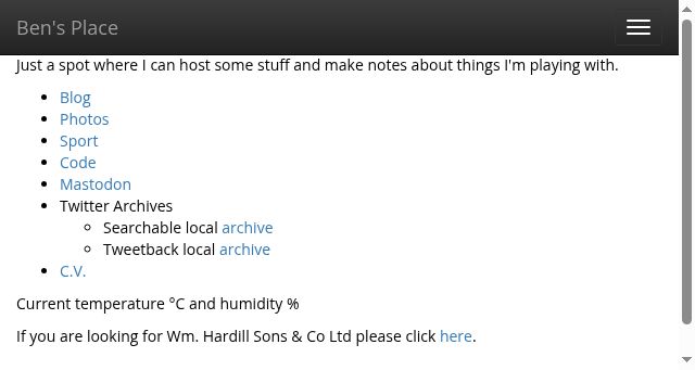 Screenshot of hardill.me.uk
