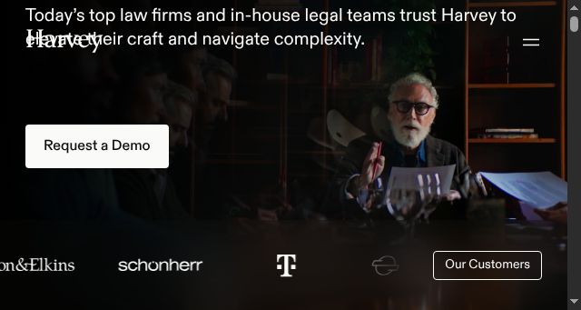 Screenshot of harvey.ai