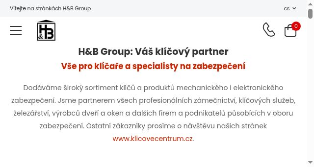 Screenshot of hbgroup.cz