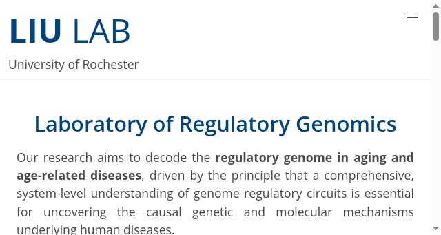Screenshot of hbliulab.org
