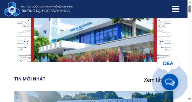 Screenshot of hcmut.edu.vn