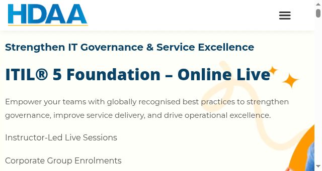Screenshot of hdaa.com.au