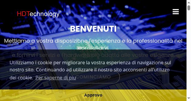 Screenshot of hdtechnology.it