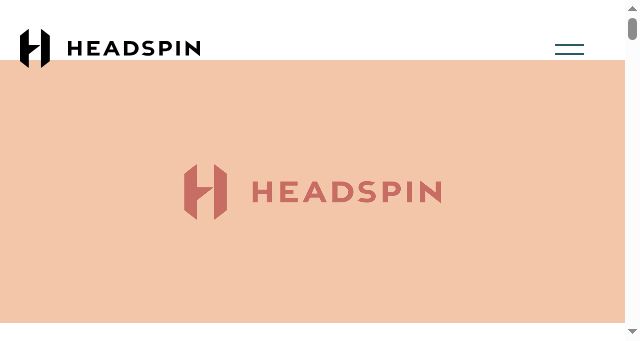 Screenshot of headspin.no