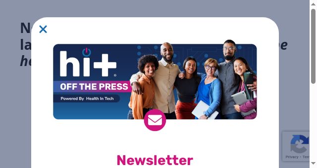 Screenshot of healthintech.com