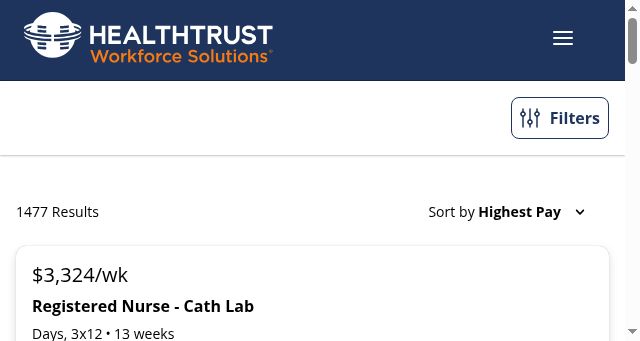 Screenshot of healthtrustws.com