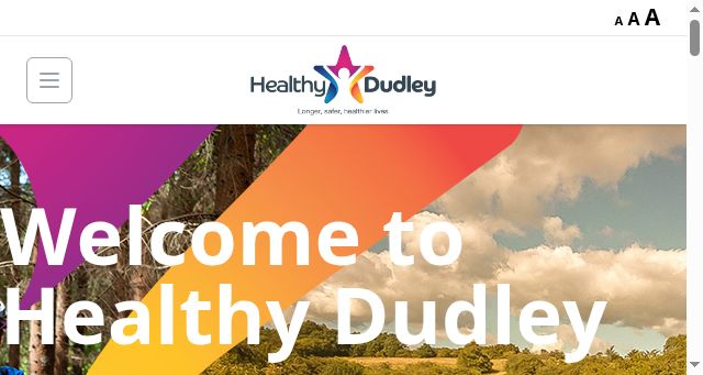 Screenshot of healthydudley.co.uk