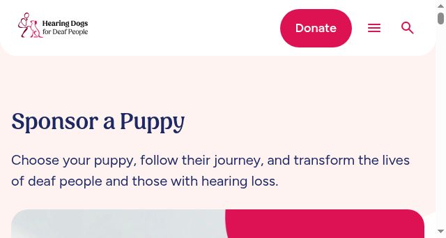 Screenshot of hearingdogs.org.uk