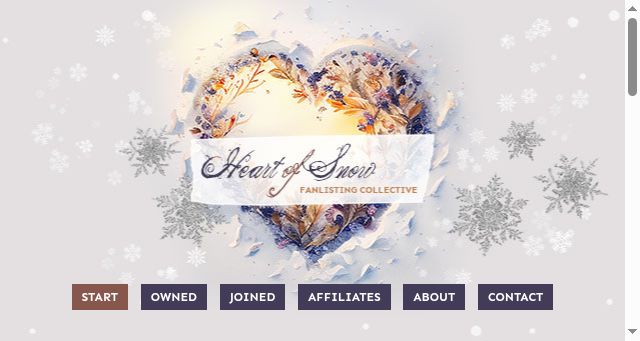 Screenshot of heartofsnow.net
