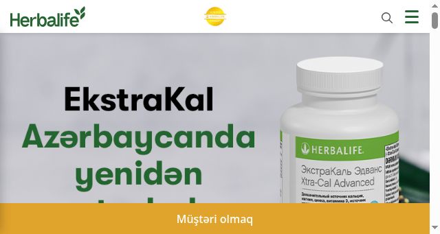 Screenshot of herbalife.az
