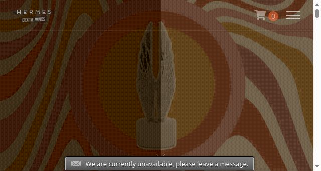 Screenshot of hermesawards.com
