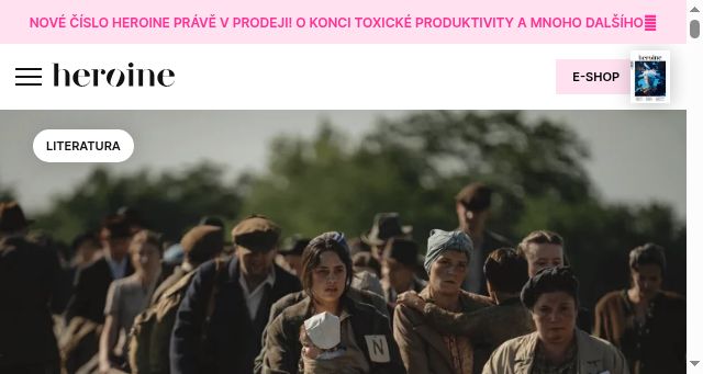 Screenshot of heroine.cz