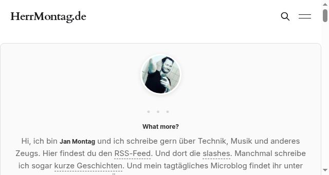 Screenshot of herrmontag.de