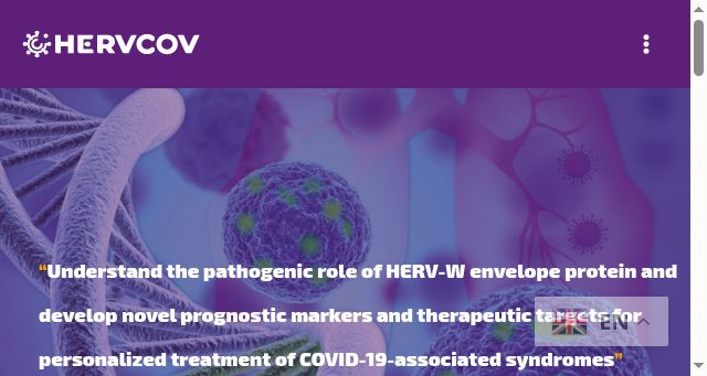 Screenshot of hervcovproject.eu