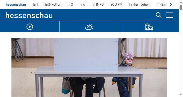 Screenshot of hessenschau.de