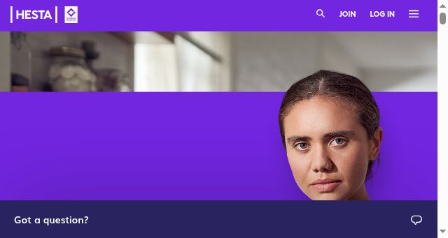 Screenshot of hesta.com.au