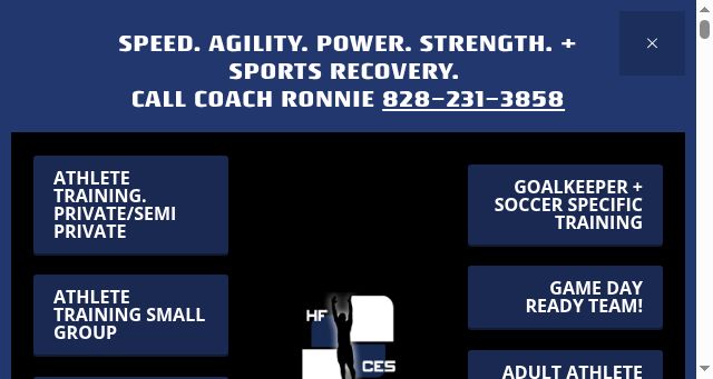 Screenshot of hfcenterofexercisescience.com