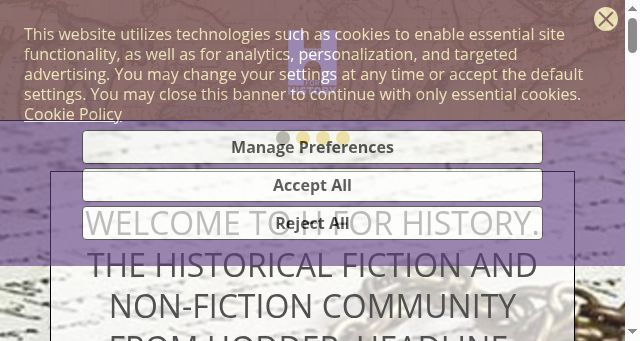 Screenshot of hforhistory.co.uk