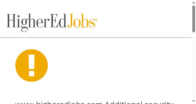 Screenshot of higheredjobs.com