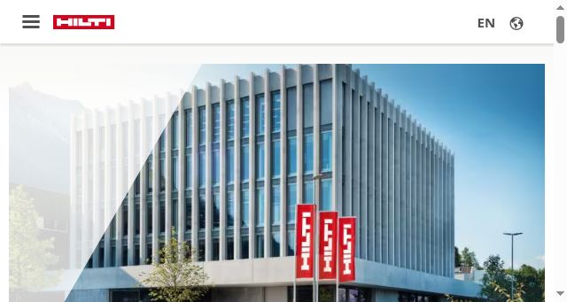 Screenshot of hilti.group