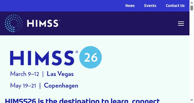 Screenshot of himss.org