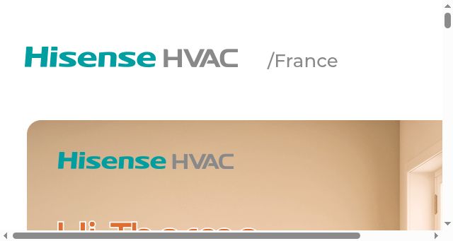 Screenshot of hisensehvac.fr