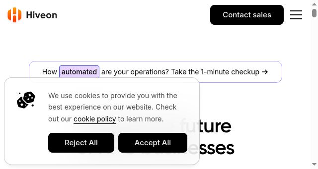 Screenshot of hiveon.com