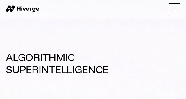 Screenshot of hiverge.ai