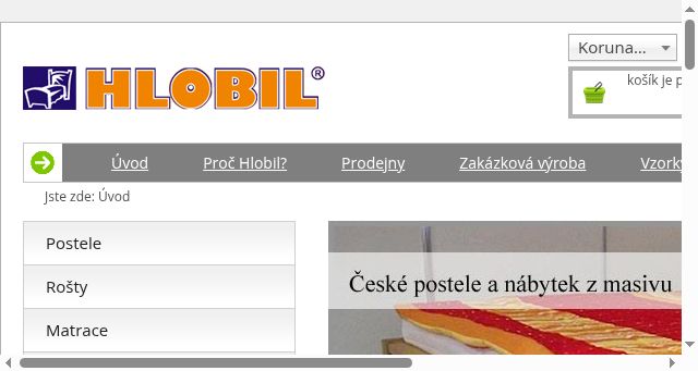 Screenshot of hlobil.cz