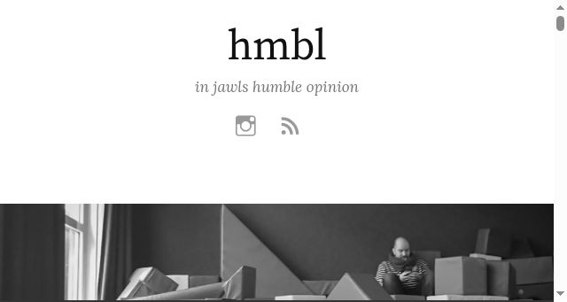Screenshot of hmbl.blog