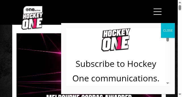 Screenshot of hockeyone.com.au