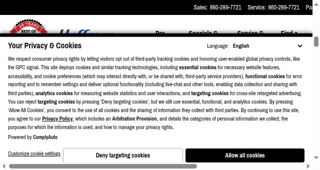 Screenshot of hoffmanauto.com