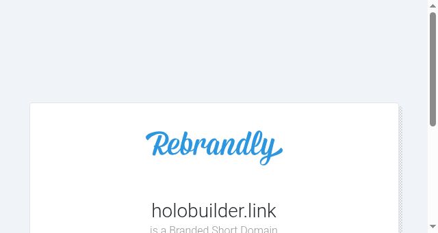 Screenshot of holobuilder.link