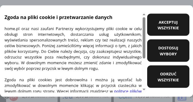 Screenshot of home.pl