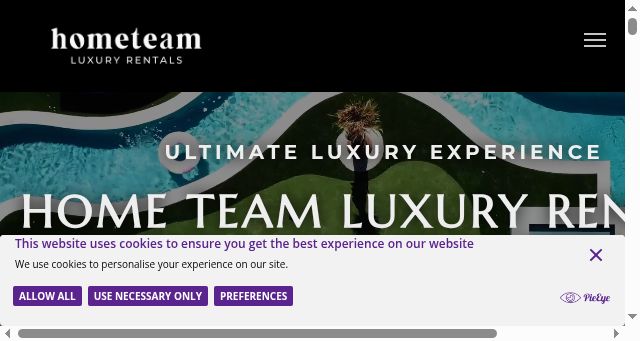 Screenshot of hometeamluxuryrentals.com