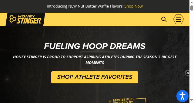 Screenshot of honeystinger.com