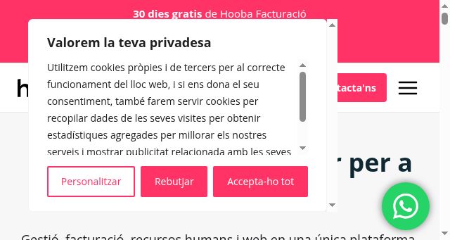 Screenshot of hooba.com